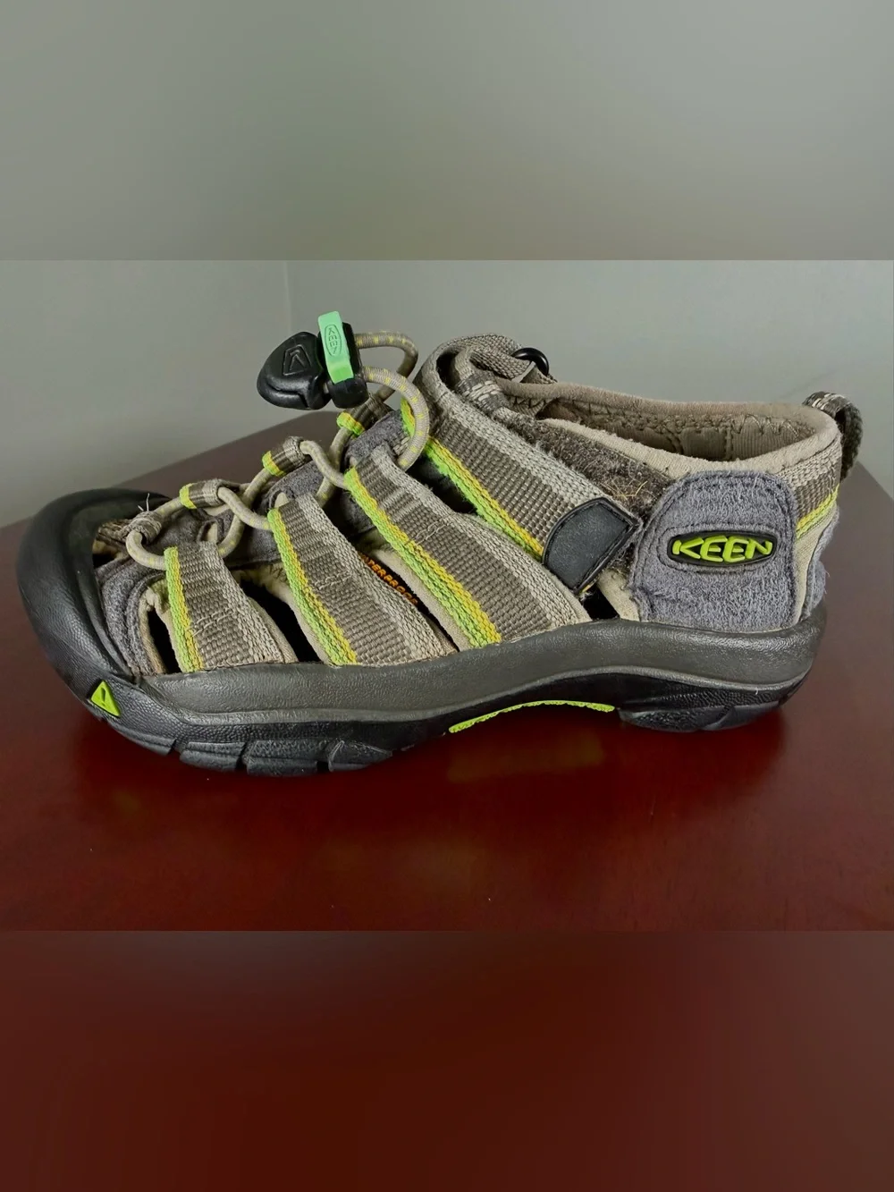 Keen Kids Gray with Lime Active Sandals Size Kids 13